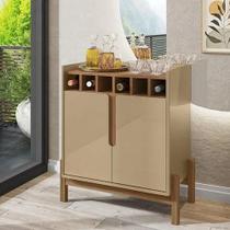 Bar adega lizz casa d 79 cm altura champagne/cedro Bar adega lizz casa d 79 cm altura champagne/cedro