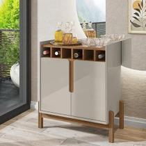 Bar adega lizz casa d 79 cm altura off/cedro