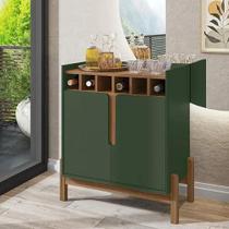 Bar adega lizz casa d 79 cm altura verde/cedro Bar adega lizz casa d 79 cm altura verde/cedro