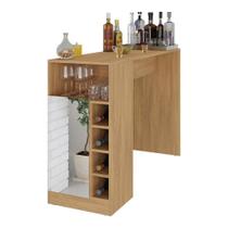 Bar Bancada com Adega 1 Porta e Espelho Multimóveis Mp1090 Madeirado Bar Bancada com Adega 1 Porta e Espelho Multimóveis Mp1090 Madeirado
