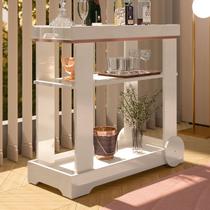 Bar Bronze 1 Prateleira Off White - Pnr Móveis Bar Bronze 1 Prateleira Off White - Pnr Móveis