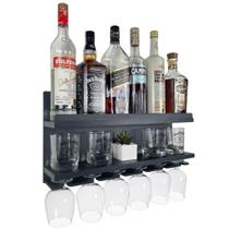 Bar de Parede Para Sala Compacto Porta Copos Porta Taças PR