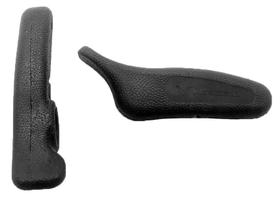 Bar End Curto Emborrachado 126Mm Preto Vercelli