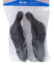 Bar Ends Apoio De Guidão Gta Ergonômico Emborrachado Cor Preto