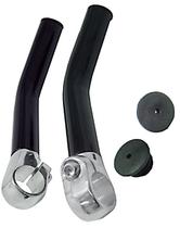 Bar Ends MTB Yamada Curvo aluminio Preto