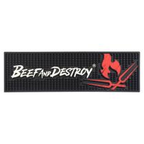 Bar Mat Beef And Destroy Tapete Bar Porta Copos De Borracha