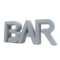 BAR Palavra Decoração Letras Prateleiras Bandejas Sala BR20