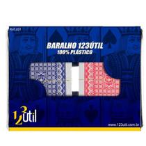 Baralho 123 Útil 100% plástico C/2 Baralhos 52 cartas cada