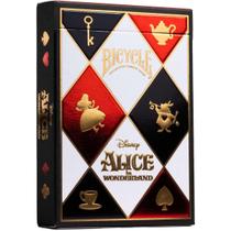 Baralho bicycle disney alice no pais das maravilhas jogos magica coleção de cartas copag