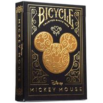Baralho bicycle disney black & gold mickey jogos magica coleção de cartas copag