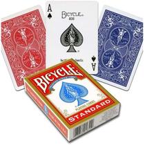 Baralho bicycle standard vermelho 100% plástico copag