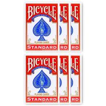 Baralho Bicycle Standard Vermelho (6 baralhos)