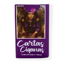 Baralho Cartas Ciganas Roxo Deck 36 Cartas Oráculo Para Iniciantes