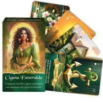 Baralho Cigano Conselhos Cigana Esmeralda Ed. Português, Tarot Lenormand, Plastificado