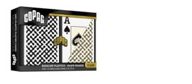 Baralho class 1546 elite preto e dourado estojo duplo cartas Copag