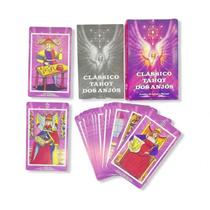 Baralho Clássico Tarot Dos Anjos Rosa 22 Cartas Com Manual