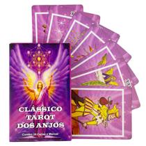 Baralho Clássico Tarot dos Anjos Rosa 22 Cartas Com Manual Usuário