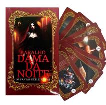 Baralho Dama da Noite 36 Cartas Autoconhecimento Orientação Energia Espiritual