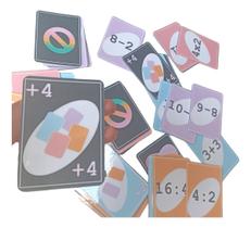 Baralho Das Operações Matemáticas Para Escola Jogo Tipo Uno
