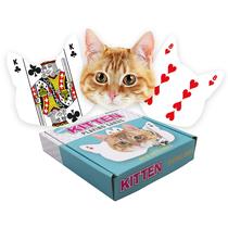 Baralho de cartas GAMAGO em forma de gatinho para amantes de gatos Baralho de cartas GAMAGO em forma de gatinho para amantes de gatos