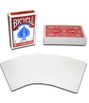 Baralho de cartas Merz67 Bicycle Magic Gaff Blank Face Red