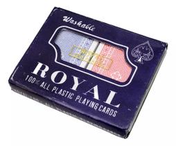 Baralho De Cartas Royal Azul Tamanho 87 M1