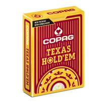 Baralho de Poker Texas Holdem Copag 100% Plástico Vermelho