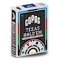 Baralho de poker texas holdem naipe 4 cores verso preto cartas copag jogo poker Baralho de poker texas holdem naipe 4 cores verso preto cartas copag jogo poker