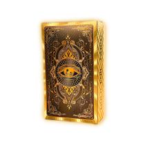 Baralho de tarô Golden Foil espanhol e inglês com guia de 78 cartas Baralho de tarô Golden Foil espanhol e inglês com guia de 78 cartas