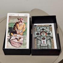 Baralho de Tarot Iniciatório Golden Dawn com 78 Cartas 12*7cm Jogo de Adivinhação Oculta e Esotérica