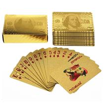 Baralho Dourado Ouro A Prova D'água Poker Truco Cartas Jogos