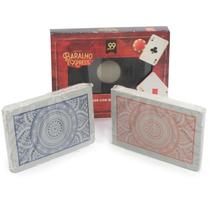 Baralho Duplo Plástico Resistente- ul/Vermelho- 99 Express