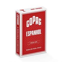 Baralho espanhol vermelho naipe espanhol copag cartas jogo truco