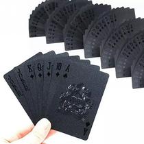 Baralho Flexível Black Preto Fosco Carta Luxo Deck Poker Truco