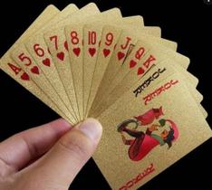 Baralho Gold Ouro 24k Folheado Poker Truco Cartas Jogo Baralho Gold Ouro 24k Folheado Poker Truco Cartas Jogo