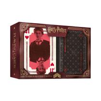 Baralho Harry Potter Temático Estojo Duplo Cartas Harry Potter