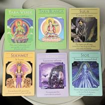 Baralho oracle de orientação da deusa 10.5*7.5cm 44 peças cartões oracle edição espanhola