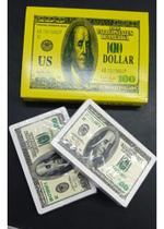 Baralho Plástico Dólar Duplo Com 108 Cartas E Estojo Baralho Plástico Dólar Duplo Com 108 Cartas E Estojo