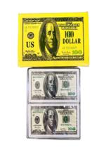 Baralho Plástico Dollar Duplo com 108 Cartas e Estojo