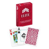 Baralho Plástico Elite Vermelho Copag 55 Cartas Naipe Grande Baralho Plástico Elite Vermelho Copag 55 Cartas Naipe Grande