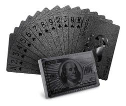 Baralho Preto Fosco jogos Carteado mesa Poker Truco Buraco