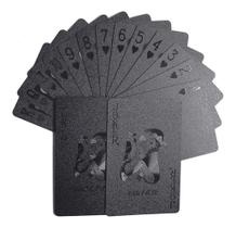 Baralho Preto Fosco Luxo Varios jogos mesa Poker Truco Buraco