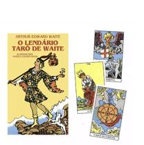 Baralho Tarô De Waite 78 Cartas Lendário Tarot Plastificado E Livreto Explicativo