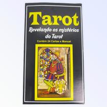 Baralho Tarô Revelando os Mistérios do Tarot 24 cartas preto e amarelo - com manual explicativo - Lua Mistica