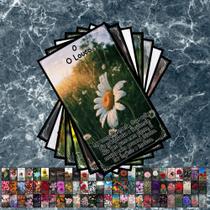 Baralho Tarot Completo com Significados Tema de Flores. 78 Cartas. Oráculo Artesanal Personalizado - Bulegodego