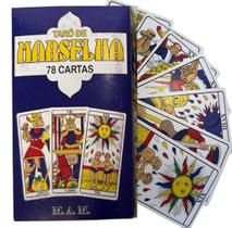 Baralho Tarot de Marselha 78 Cartas com Manual Autoconhecimento Tradição Orientação