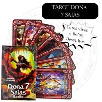 Baralho Tarot Dona 7 Saias Pomba Gira 36 Cartas com Manual Baralho Tarot Dona 7 Saias Pomba Gira 36 Cartas com Manual