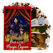 Baralho Tarot Magia Ciganas Vermelho 36 Cartas com Manual - Baralho &amp Tarot