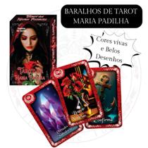 Baralho Tarot Maria Padilha Pomba Gira 36 Cartas com Manual Baralho Tarot Maria Padilha Pomba Gira 36 Cartas com Manual