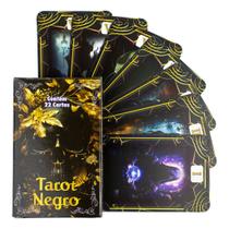 Baralho Tarot Negro 22 Cartas Com Manual Baralho Tarot Negro 22 Cartas Com Manual